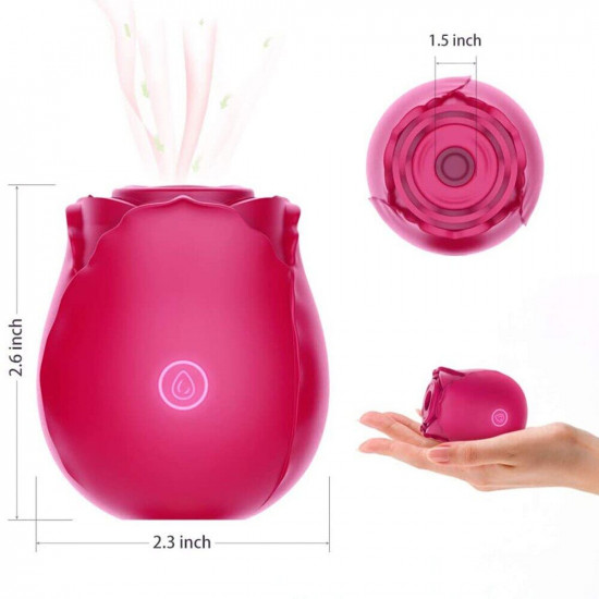 omysky rose flower toy with tongue licking sucking vibrator