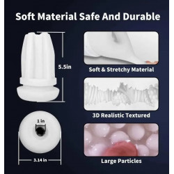 oral sucking male masturbator - lifelike vagina voice interactive blowjob sex toys for men