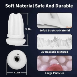 oral sucking male masturbator - lifelike vagina voice interactive blowjob sex toys for men