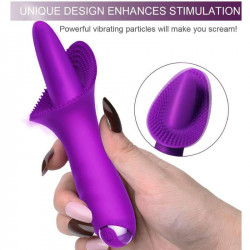 oral clitoral licking vibrator tickler sex toy for female