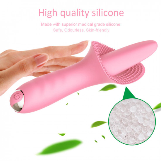 oral clitoral licking vibrator tickler sex toy for female