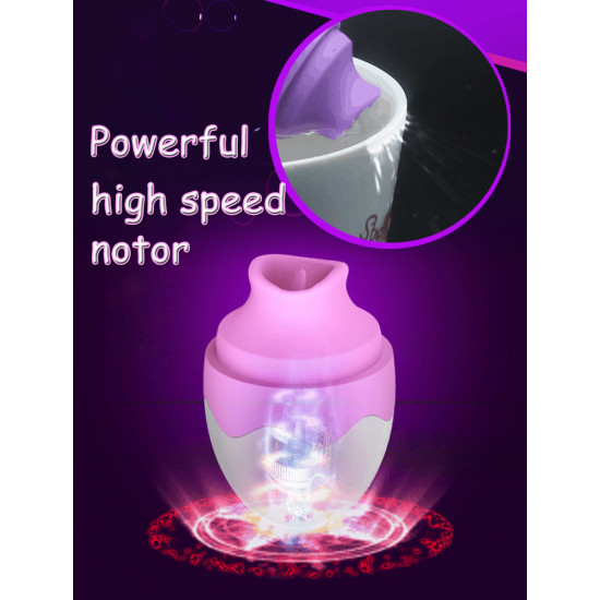 oral tongue sex vibrator nipple clitoris massager breast enlarger