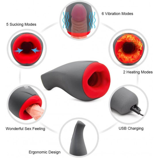 otouch intelligent heating oral blowjob penis suck vibrating toy