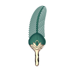 peacock feather green waterproof small vibrator