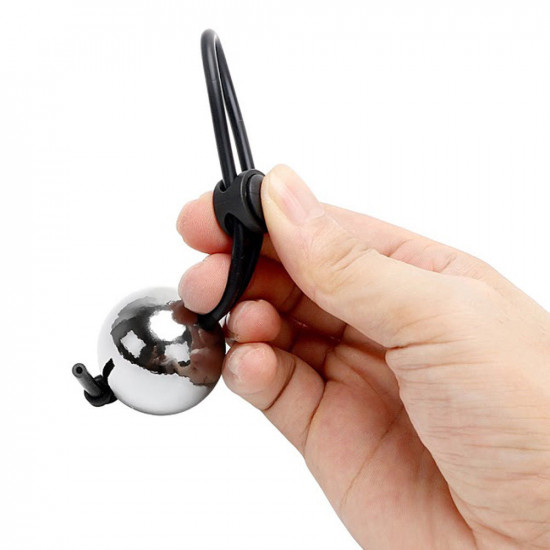 penis metal weight hanger enlargement stretcher with cock ring