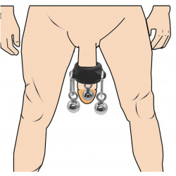 physical balls penis extender device with cock ring
