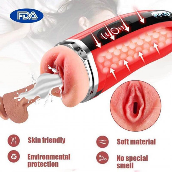 automatic penis sucker heating voice penis stroker