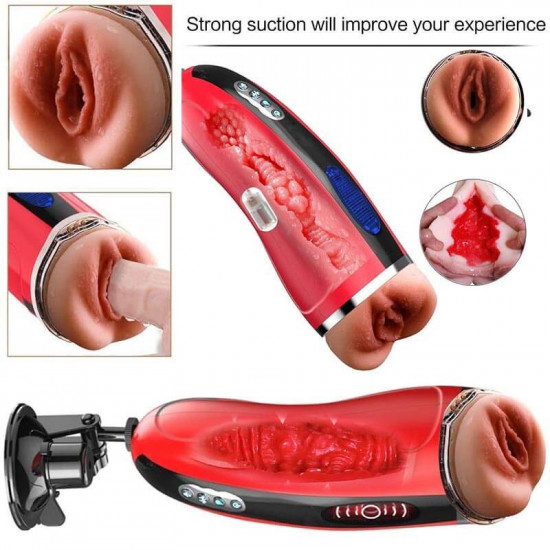 automatic penis sucker heating voice penis stroker