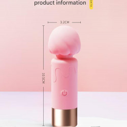 pink ice cream rechargeable small vibrator