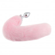 pink fox shapeable metal tail, 16