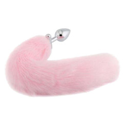 pink fox shapeable metal tail, 16