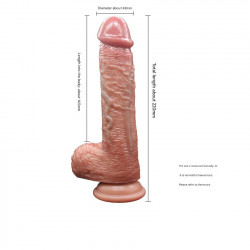 powerful 8 inch realistic vibrating thrusting dildo