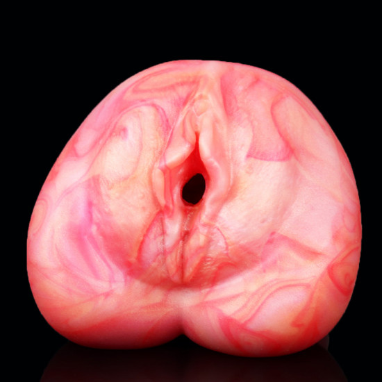 premium silicone pocket pussy male masturbator - blood-toned soft vaginas sex toy for men premium silicone pocket pussy male masturbator - blood-toned soft vaginas sex toy for men