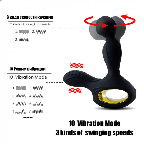 prostate massager heating rotating toy for gay women