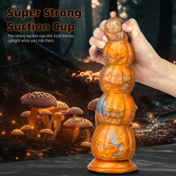 pumpkin monster dildo anal plug - big fantasy dildos buttplug vagina prostate massager