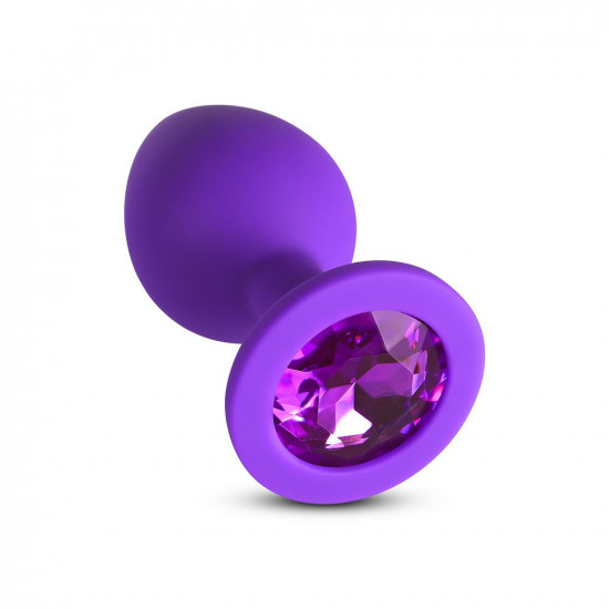 purple gem purple silicone butt plug