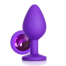 purple gem purple silicone butt plug