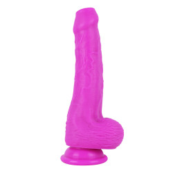 purple insertable 5 inch uncircumcised dildo