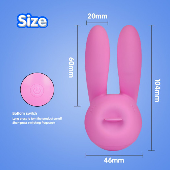 rabbit tongue licking dual motors vibrator for female