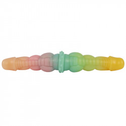 rainbow colored dragon penis double dildo