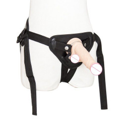 rami - harness strap on dildo 8 inch