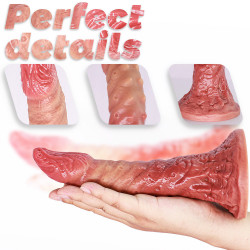realistic alligator textured anal dildo
