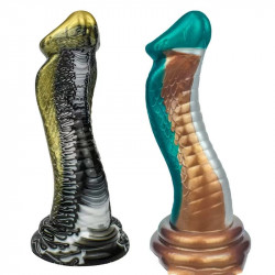 realistic animal dildos 8 inch curved snake