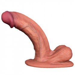 realistic balls dildo soft big suction cup