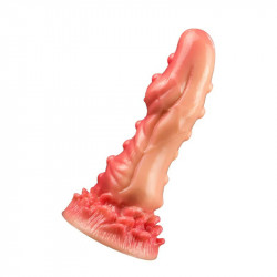 flesh monster dildo knot textured