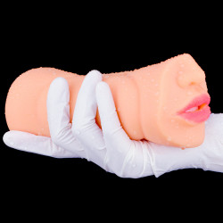 realistic pocket pussy male masturbator - mouth oral sex vaginal anal penis masturbation