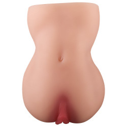 realistic pocket pussy torso sex doll - life size porn star vaginal penis masturbator