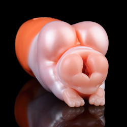 realistic rabbit pocket pussy male masturbator - lifelike animal penis masturbation cup sex toy for men