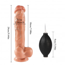 realistic squirting dildo 9 inch strap on