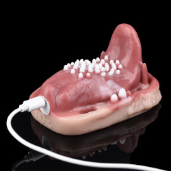 realistic tongue grinder female sex toys - remote control vibrating bullet strapless oral masturbation