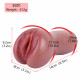 realistic vaginal pussy male masturbator - premium silicone penis masturbation sex toy for men