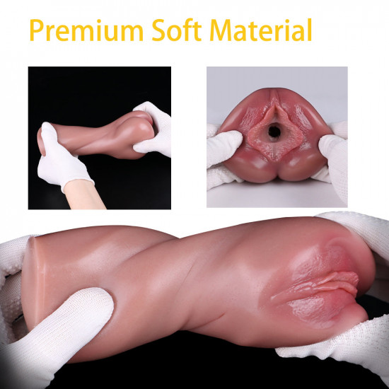 realistic vaginal pussy male masturbator - premium silicone penis masturbation sex toy for men