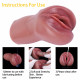 realistic vaginal pussy male masturbator - premium silicone penis masturbation sex toy for men