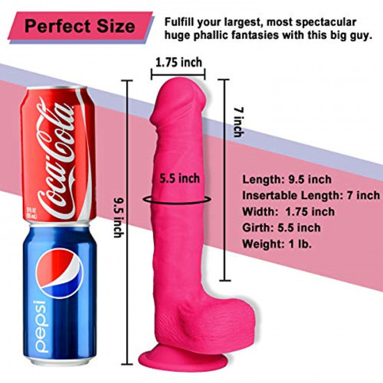 realistic dual density liquid dildo