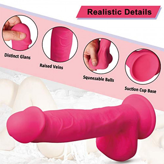 realistic dual density liquid dildo