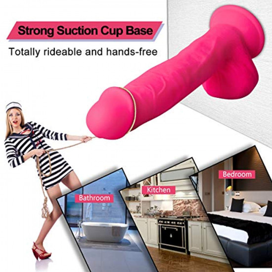 realistic dual density liquid dildo