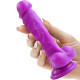 purple suction cup dildo thin strap on dildo suction base dong