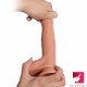 realistic uncut dildo double layer silicone ultra skin dildo