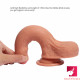 realistic uncut dildo double layer silicone ultra skin dildo