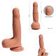 realistic uncut dildo double layer silicone ultra skin dildo