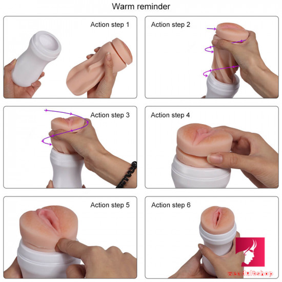 realistic vagina design strong vacuum masturbator sex toy