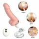 realistic vibration dildo heating telescopic dildo gun automatic sex machine