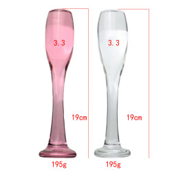 red wine glass discreet glass dildo