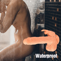 remote control 9.5 inch realistic vibrating rabbit dildo