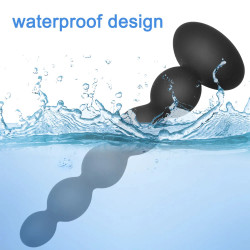 remote control anal beads - vibrating butt plug prostate massager