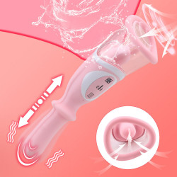 rends clitoris sucking tongue licking retractable massager vibrator